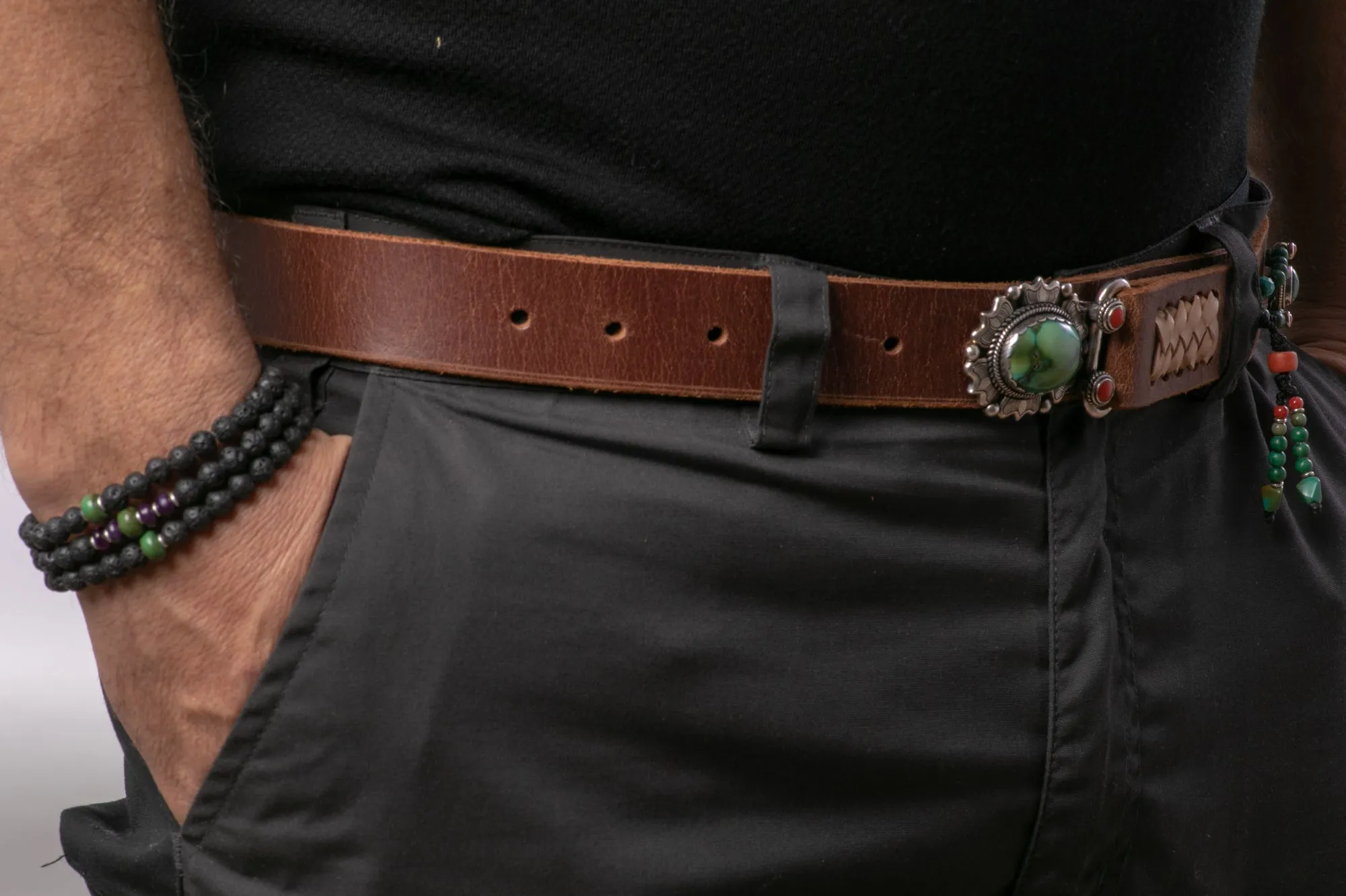 Handmade Belt With Gemstones