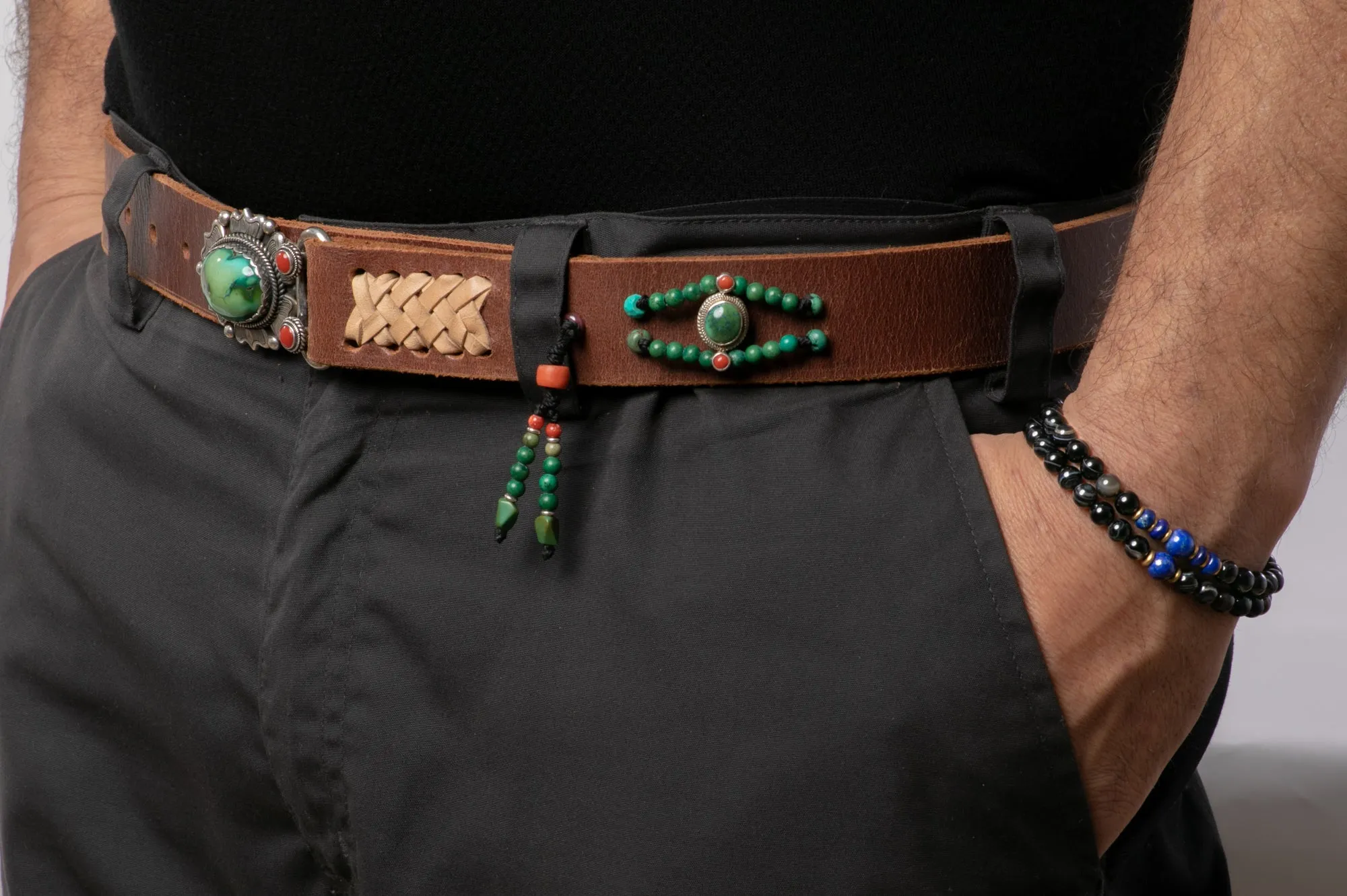 Handmade Belt With Gemstones