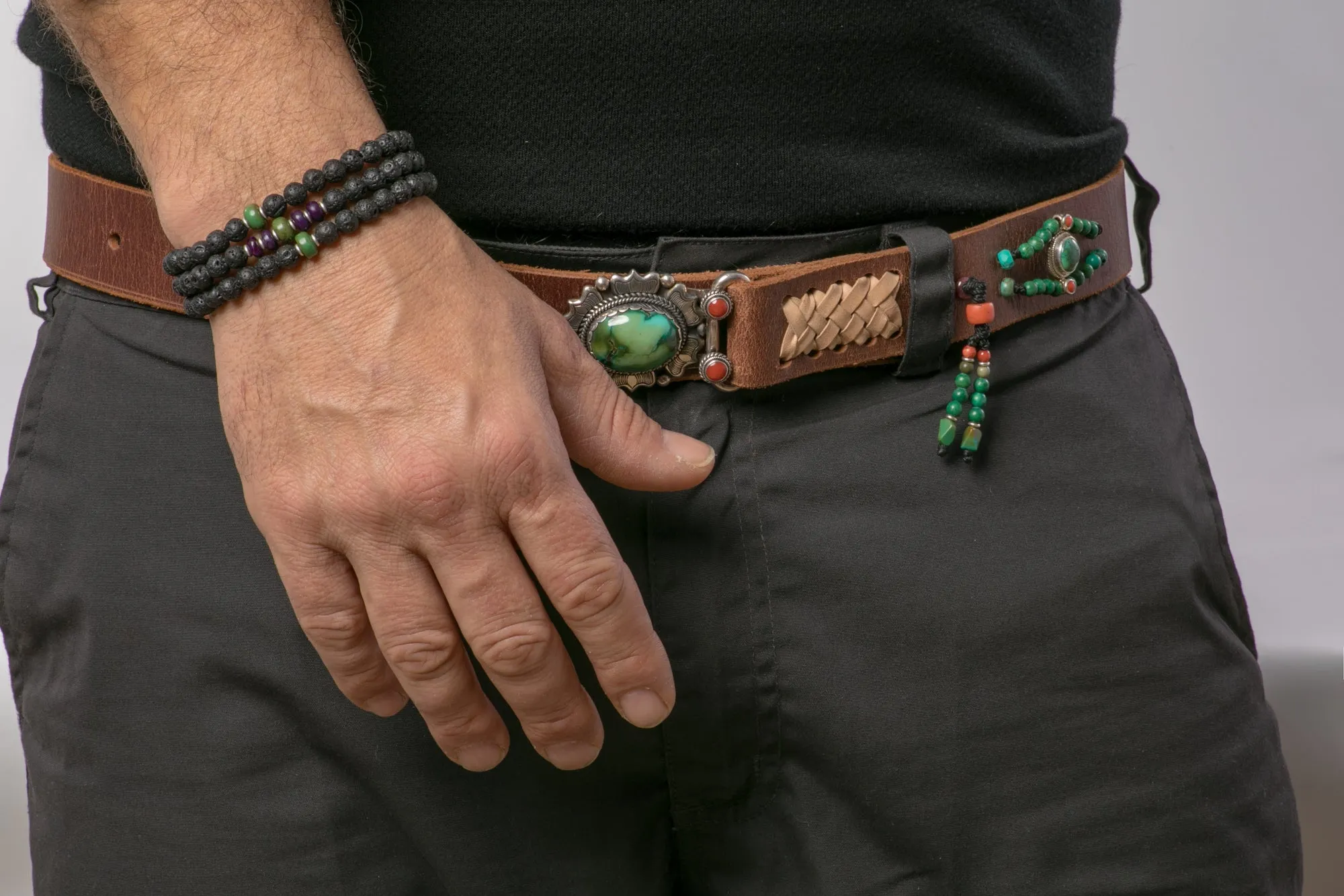 Handmade Belt With Gemstones