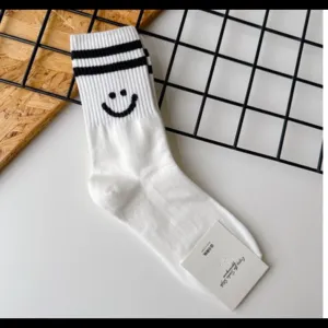 Happy Crew Socks in White