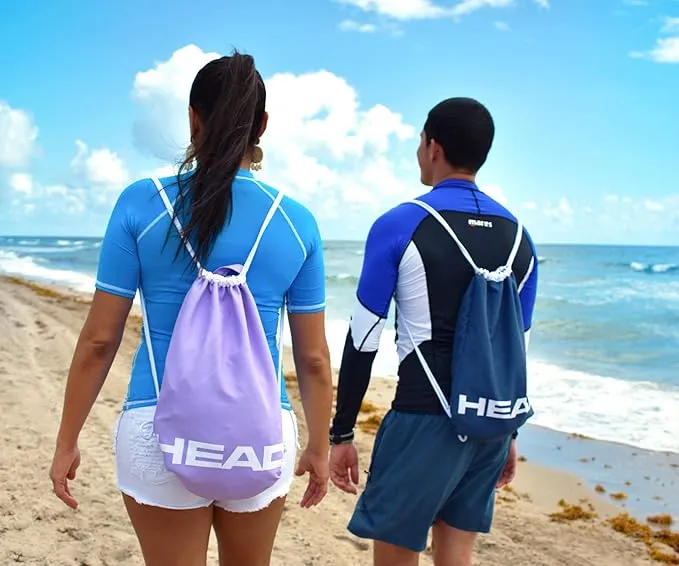 HEAD Adventure Lightweight Storage Travel Backpack Beach Towel for Snorkeling and Swim, Junior - Lime (P.481258-LM)