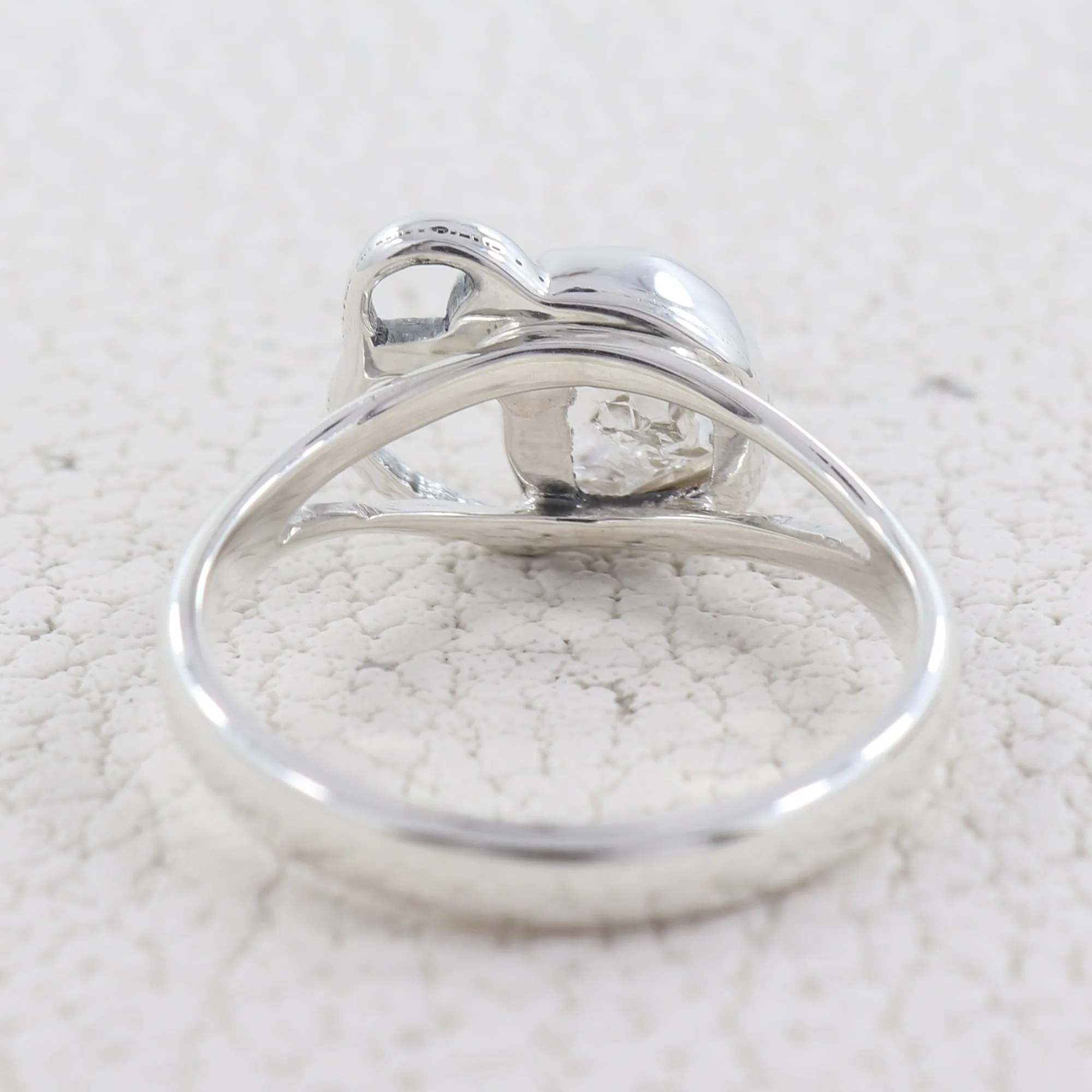 Herkimer Diamond Sterling Silver Designer Ring