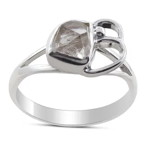 Herkimer Diamond Sterling Silver Designer Ring