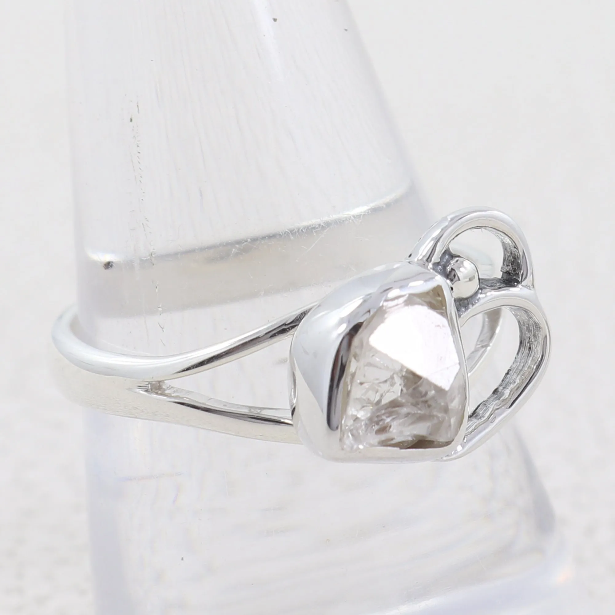Herkimer Diamond Sterling Silver Designer Ring
