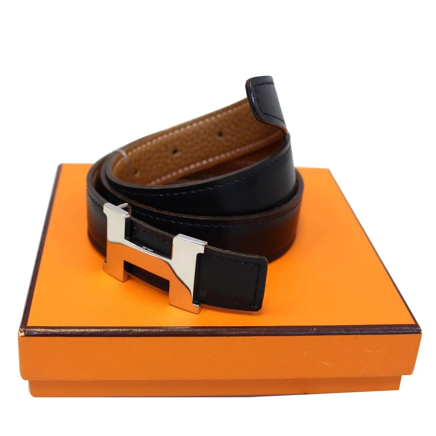 HERMES Belt Constance Buckle H Reversible Size 65