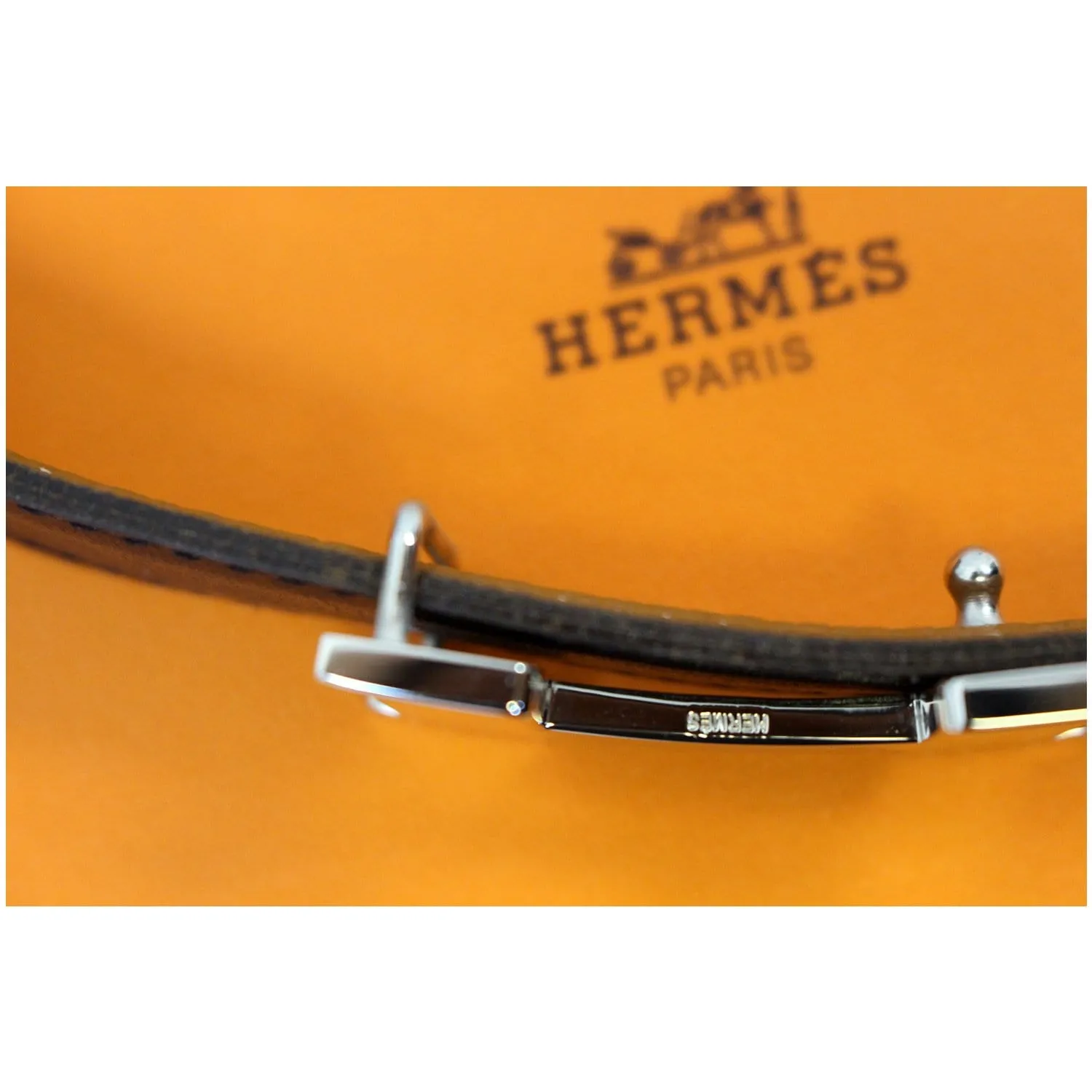 HERMES Belt Constance Buckle H Reversible Size 65