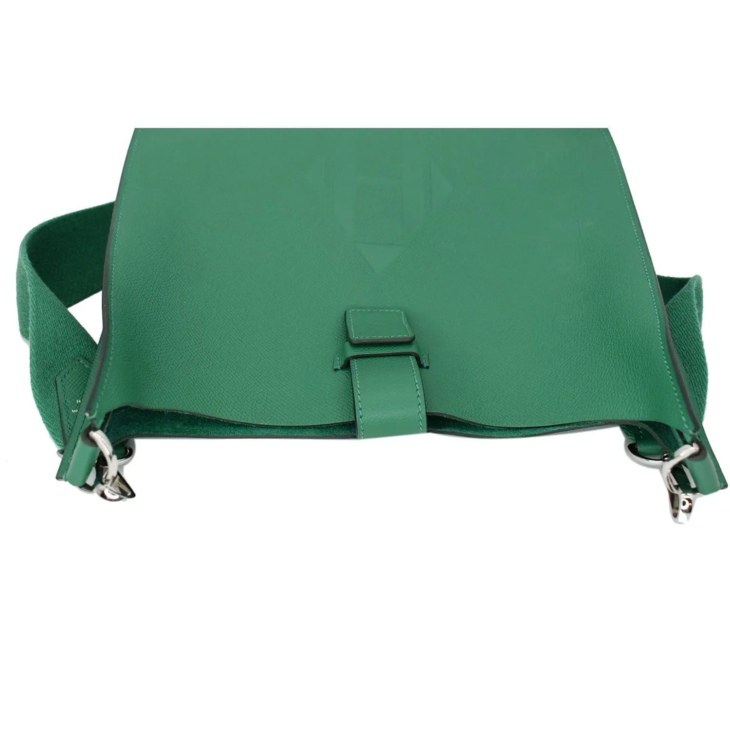 HERMES Evelyne Sellier 29 Epsom Leather Crossbody Bag Vert Vertigo