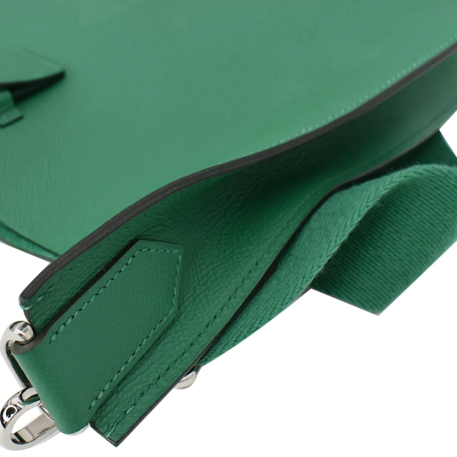 HERMES Evelyne Sellier 29 Epsom Leather Crossbody Bag Vert Vertigo