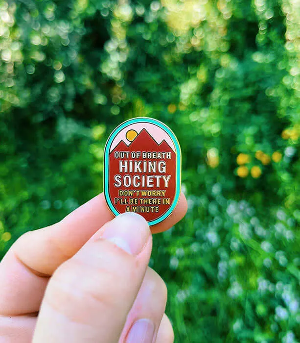 Hiking Society Enamel Pin