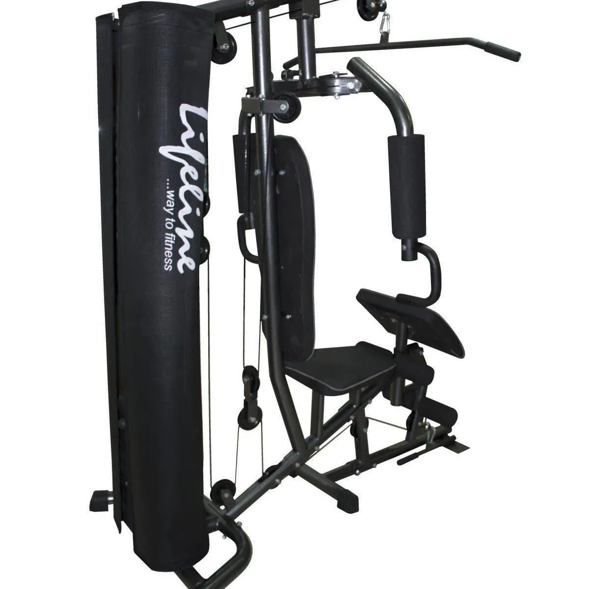 Home Gym Equipment Online - Lifeline Home Gym Machine Deluxe 005 Bundles With 5 Kg Dumbbell Pair