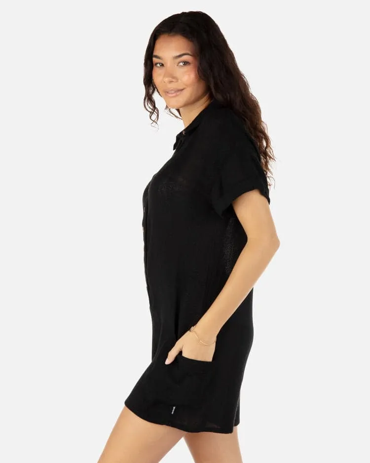 Hurley Stripe Gauze Romper