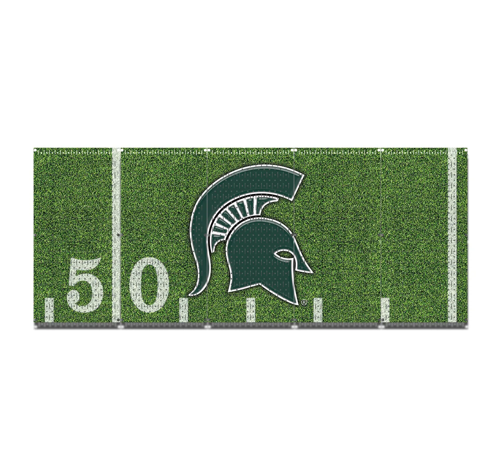 HWC15091- Michigan State Spartans Football (5 Panels) | 80" x 32" (tall) | Printed Pegboards | Collegiate