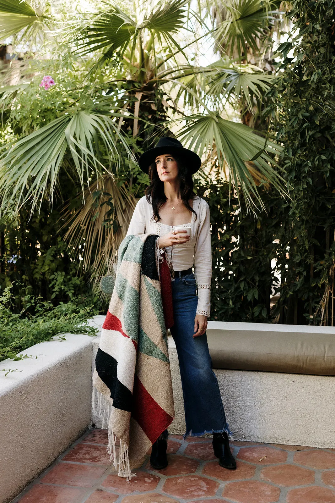 Infinite Diamond (Earth)  // Handwoven Blanket