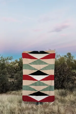 Infinite Diamond (Earth)  // Handwoven Blanket