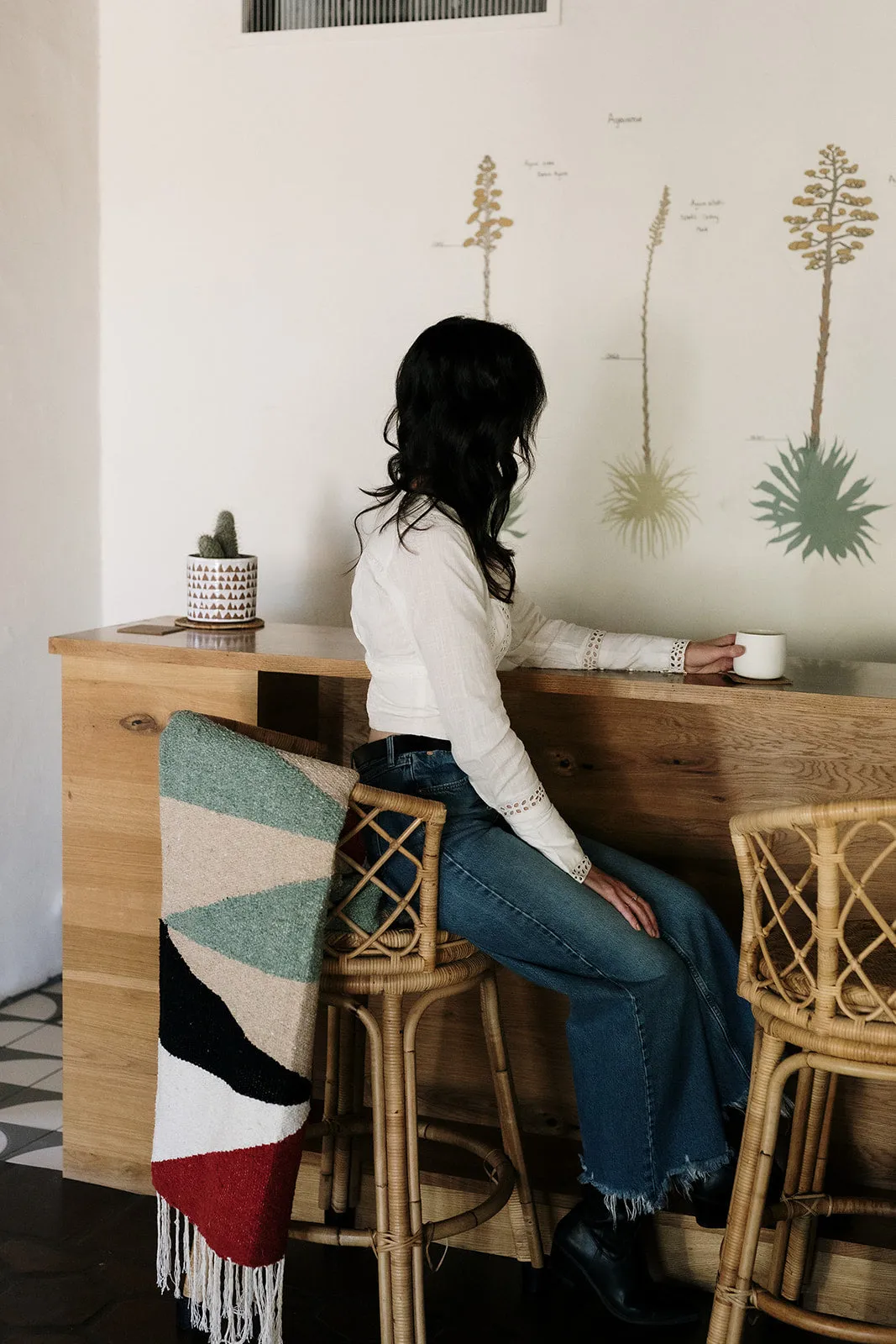 Infinite Diamond (Earth)  // Handwoven Blanket