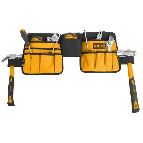 Ingco Professional Waist Tools Bag Belt with 10 Pockets - HTBP020328
