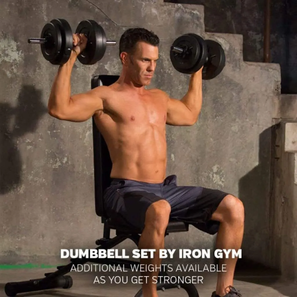 Iron Gym - 15 kg Adjustable Dumbbell Set