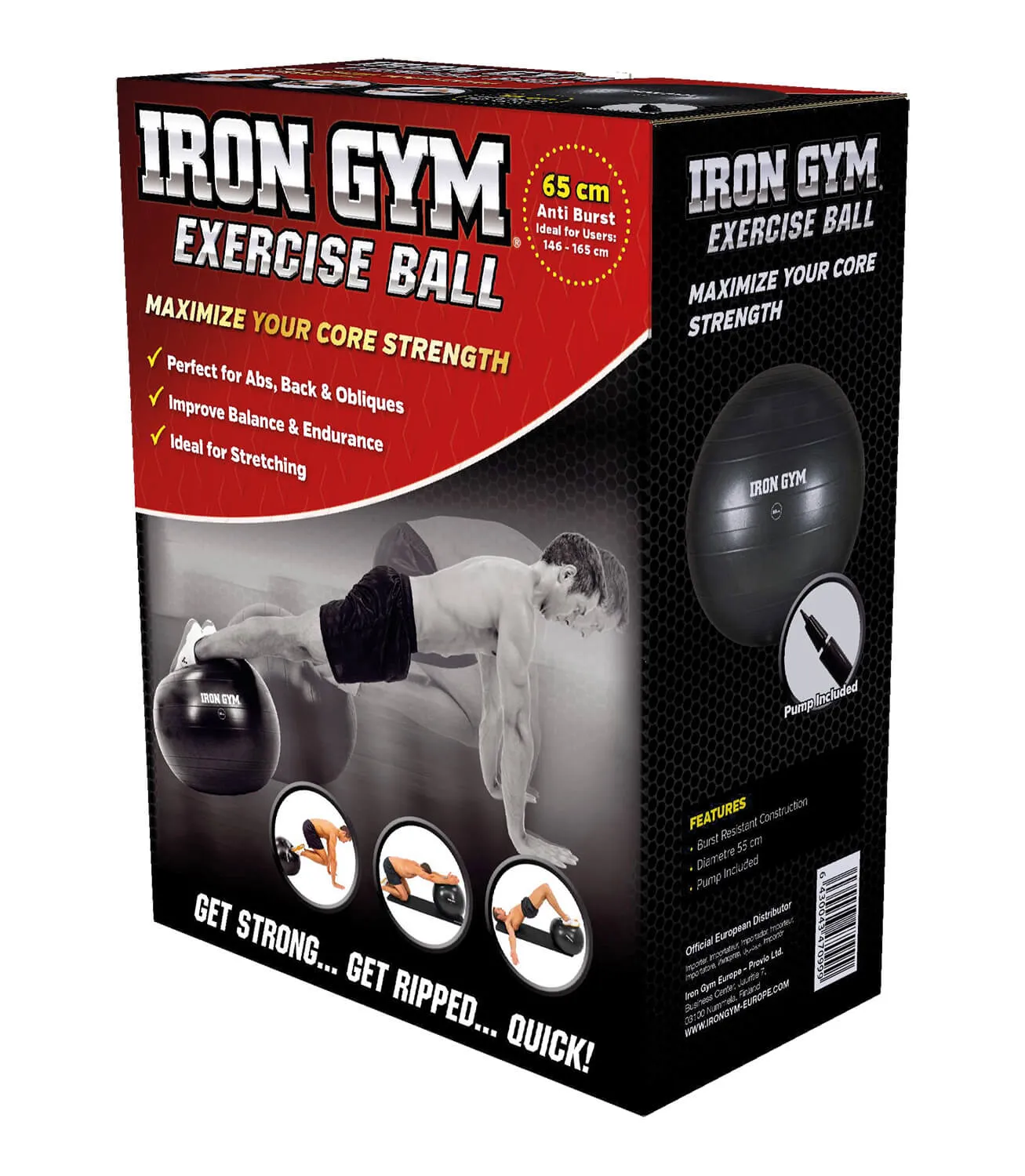 Iron Gym Exercise Ball - 65cm