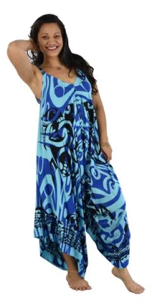 Island Style - Bali Jumper - Tattoo Turtle Trio - Dk Blue / Blue / Lt Blue