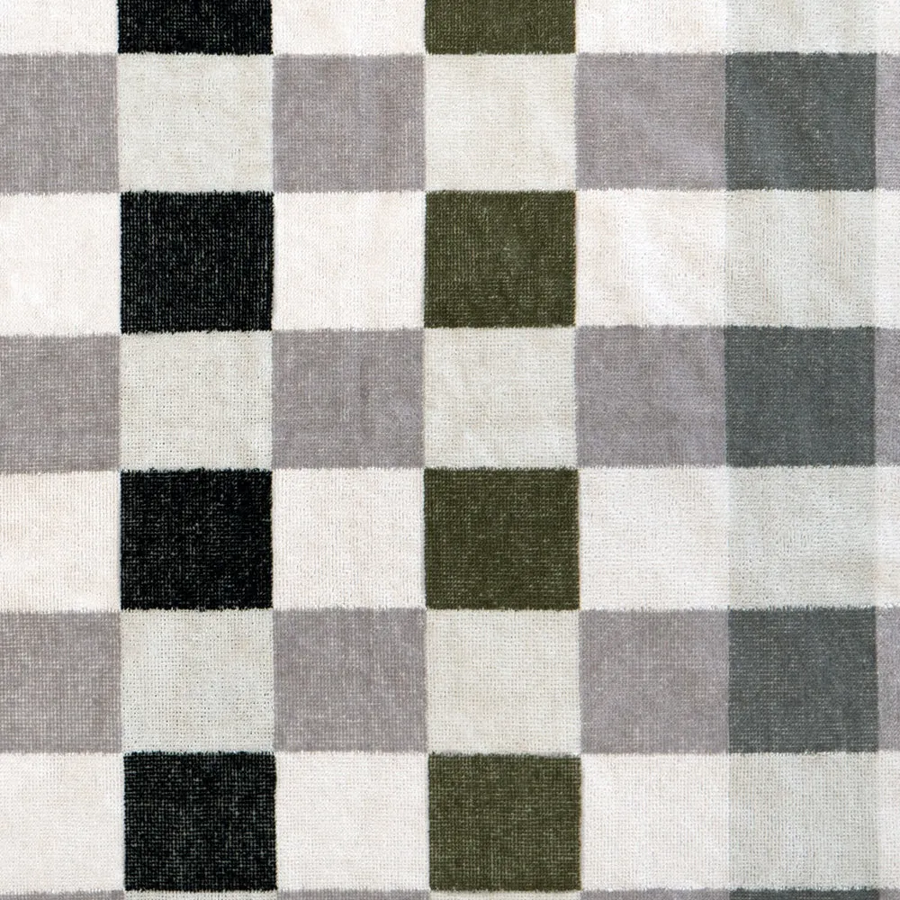 Jacquard Beach Blanket - Truffle Check
