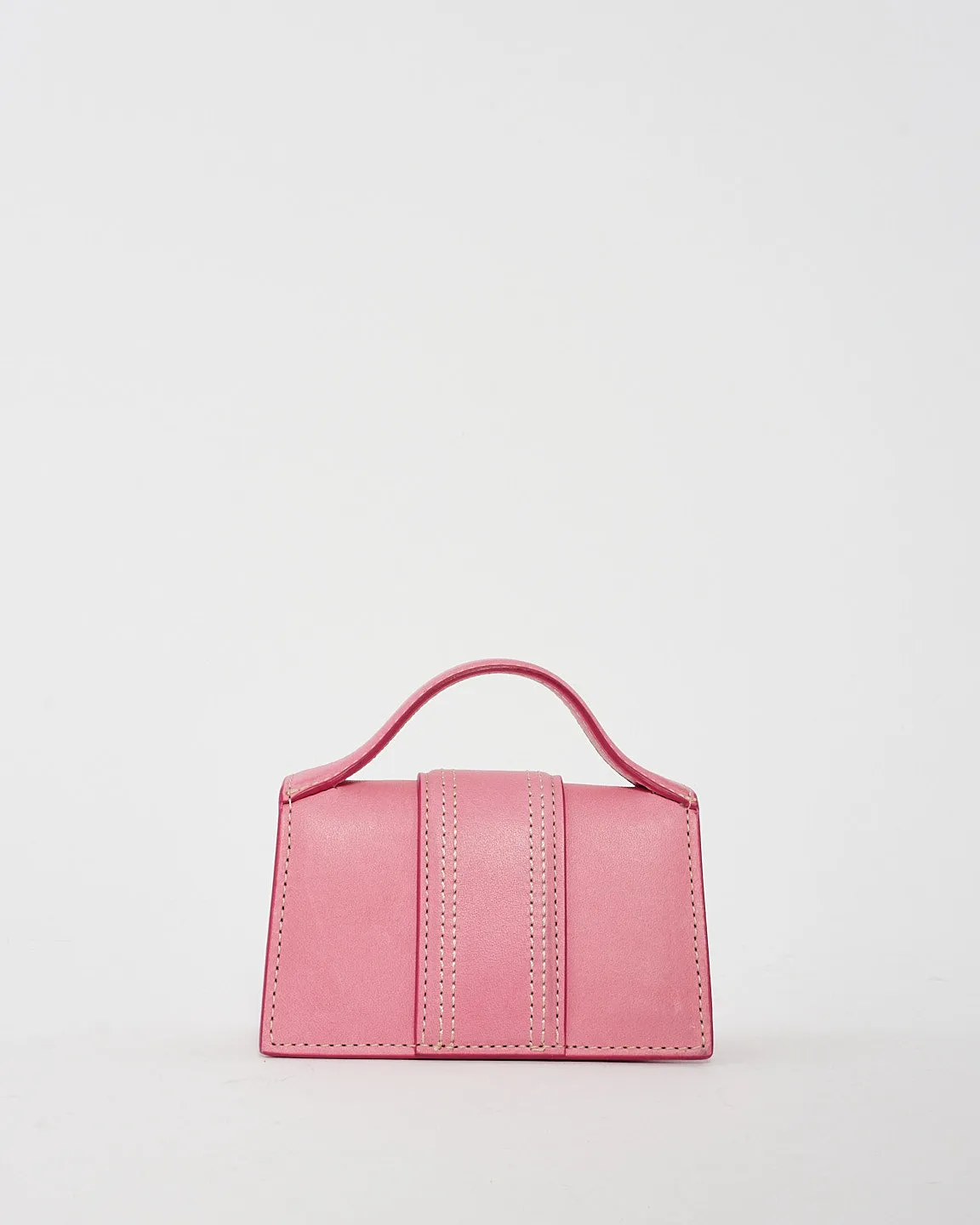 Jacquemus Pink Leather "Le Petit Bambino" Coin Pouch Bag
