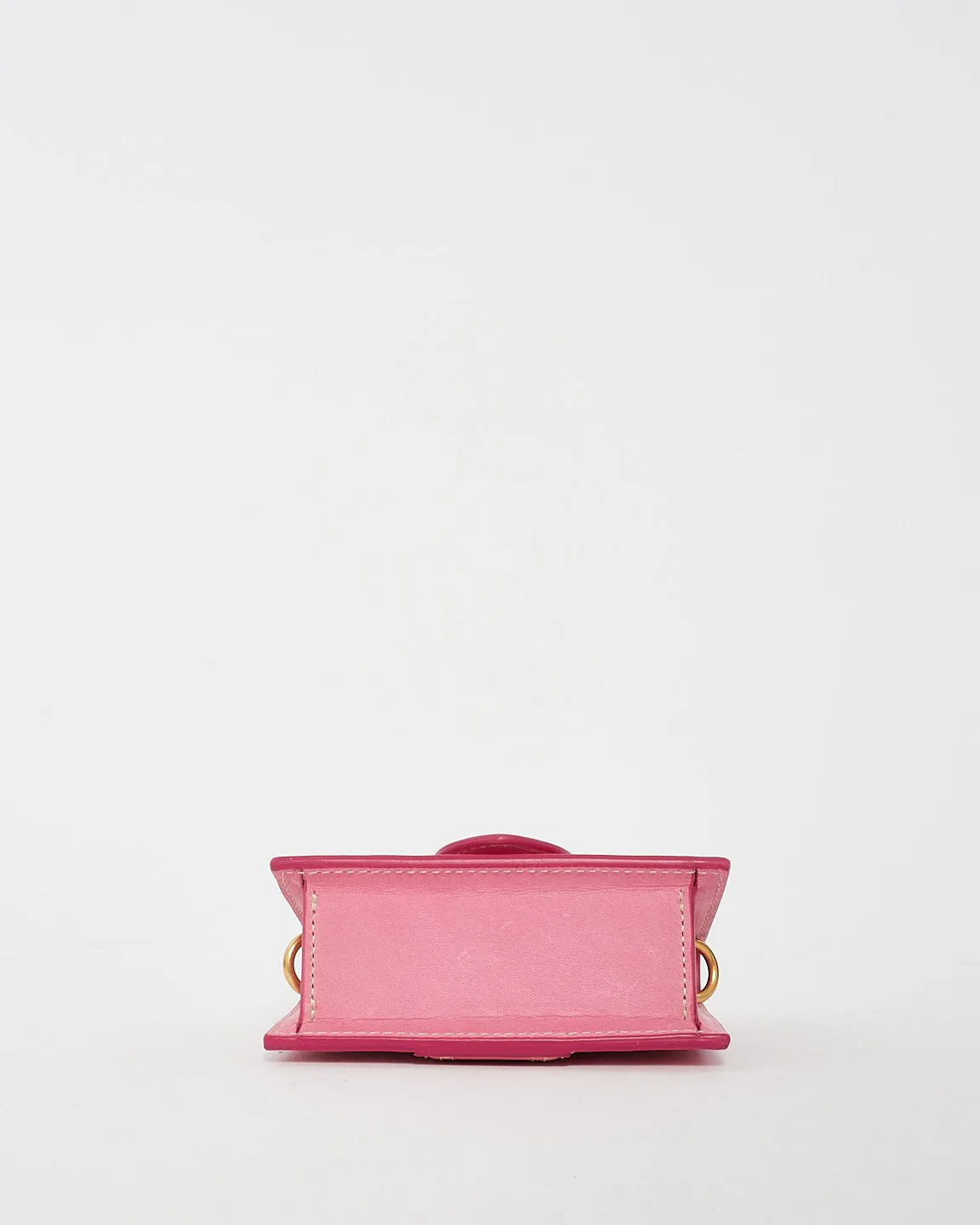 Jacquemus Pink Leather "Le Petit Bambino" Coin Pouch Bag
