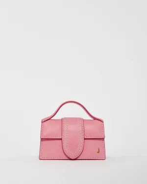 Jacquemus Pink Leather "Le Petit Bambino" Coin Pouch Bag