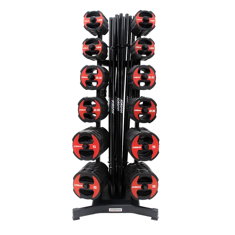 JORDAN® Studio Barbell Racks (Holds 12 Sets/30 Sets)