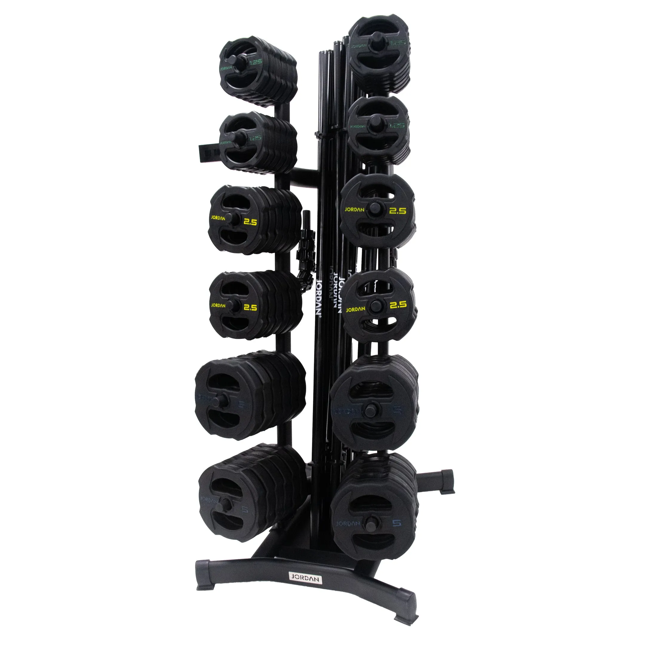 JORDAN® Studio Barbell Racks (Holds 12 Sets/30 Sets)