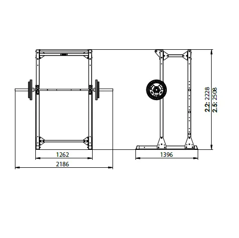 JORDAN® Ultimate Strength Half Rack (Free-standing)
