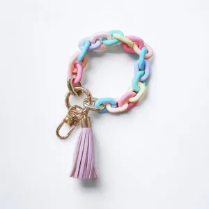 Jumbo Chain Multicolored Keychain