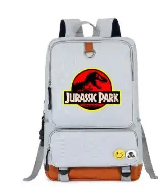 Jurassic World Jurassic Park Backpack Shoulder Laptop travel bag Rucksack Messenger Shoulder Bag Characters School Laptop Bags