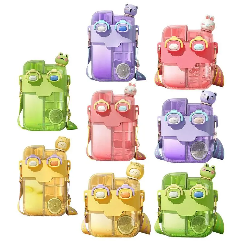 Kawaii Flat Water Bottles | Cute & BPA-Free | Girls & Kids