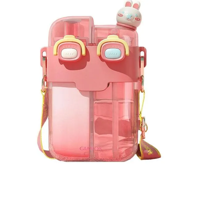 Kawaii Flat Water Bottles | Cute & BPA-Free | Girls & Kids