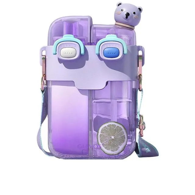 Kawaii Flat Water Bottles | Cute & BPA-Free | Girls & Kids