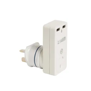 Korjo Travel Adaptor 2 USB Port Australia To UK