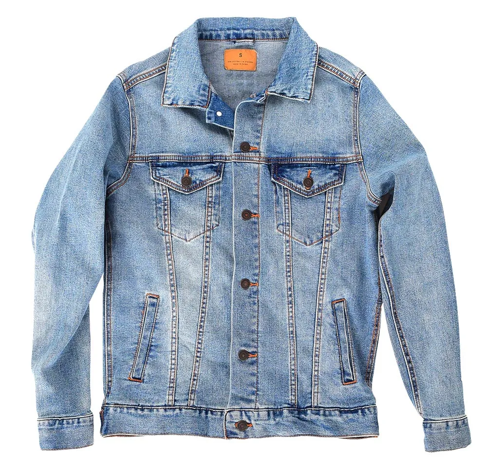 Kyoto Wave by Vincent Trinidad Unisex Denim Jacket