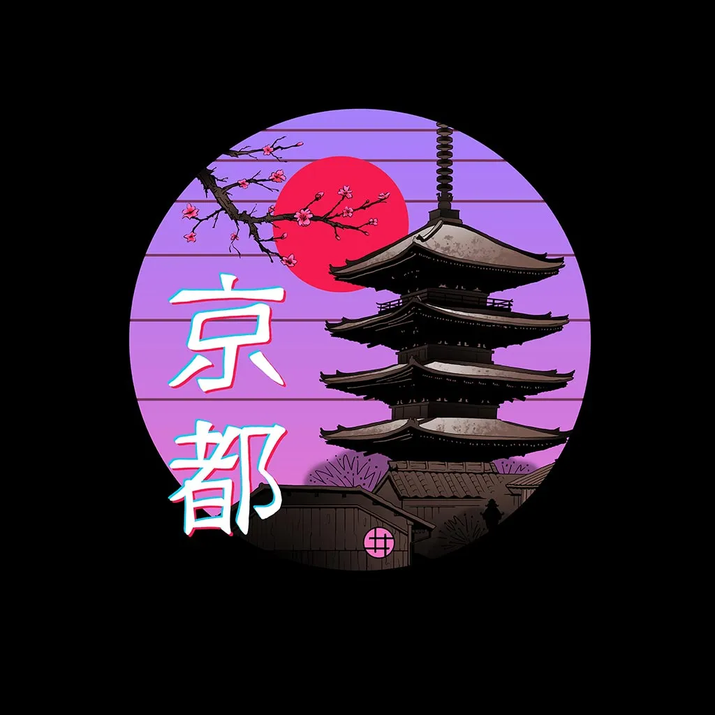 Kyoto Wave by Vincent Trinidad Unisex Denim Jacket