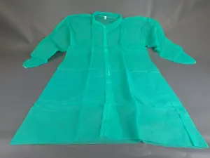 Lab Coats, Green, w/ Velcro Buttons   Case of 100pcs