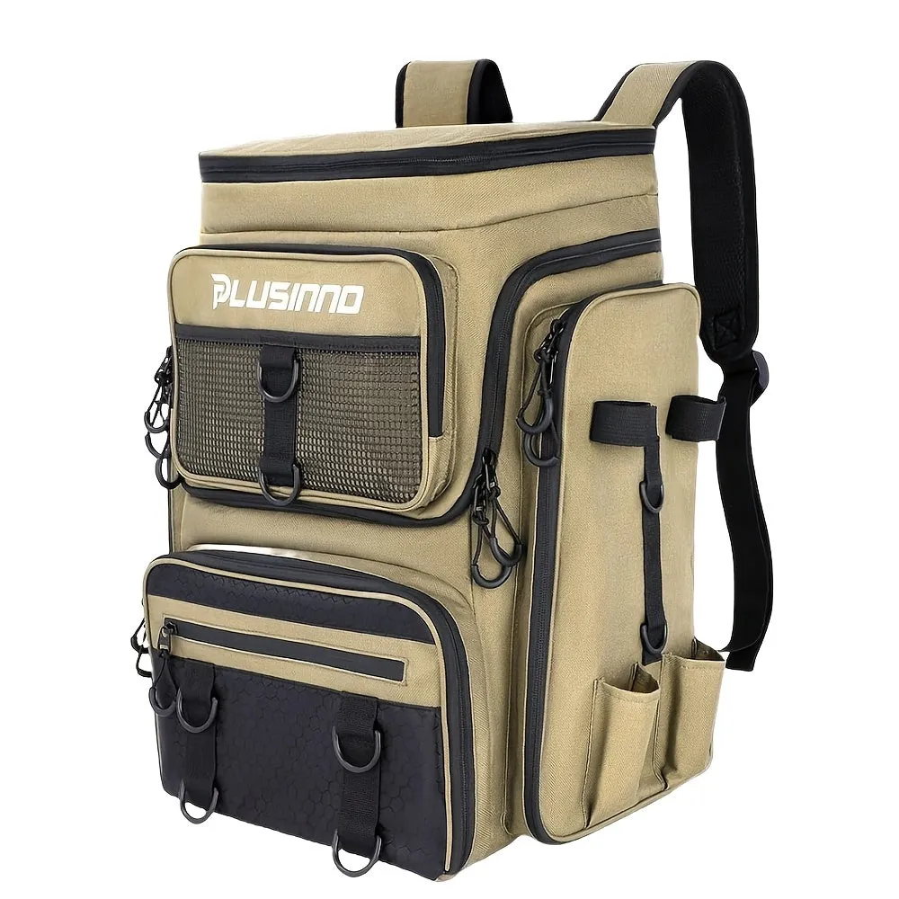 Large Fishing Backpack with Rod Holders