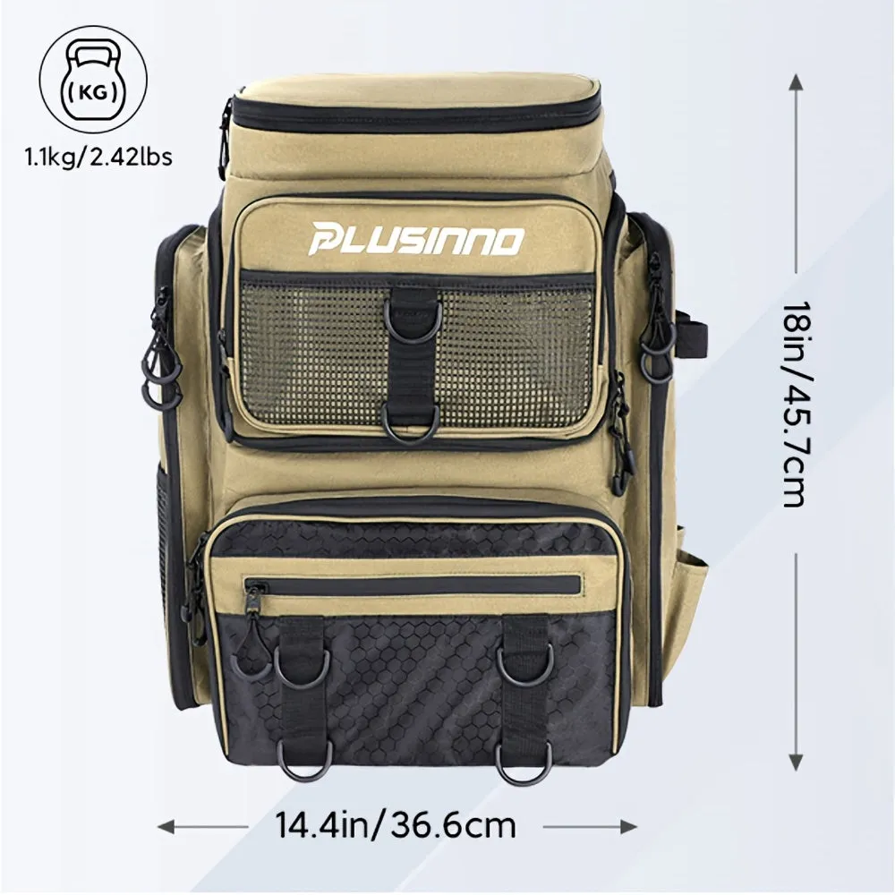 Large Fishing Backpack with Rod Holders