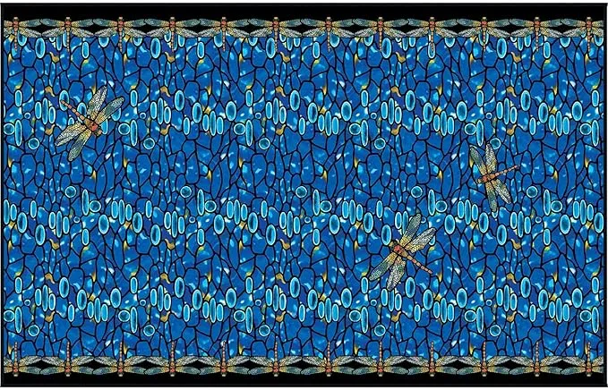 Large Oversized Microfiber Beach Towel - 40x63 Inches, Sand-Free, Quick-Drying, Ultra-Soft, Ideal for Travel, Pool, Yoga, and Camping - Includes Matching Drawstring Travel Pouch, Tiffany Dragonfly