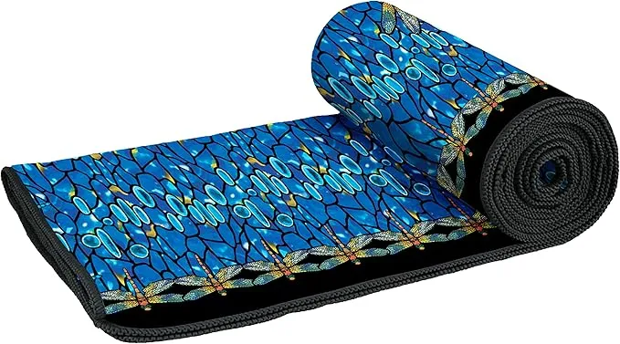 Large Oversized Microfiber Beach Towel - 40x63 Inches, Sand-Free, Quick-Drying, Ultra-Soft, Ideal for Travel, Pool, Yoga, and Camping - Includes Matching Drawstring Travel Pouch, Tiffany Dragonfly