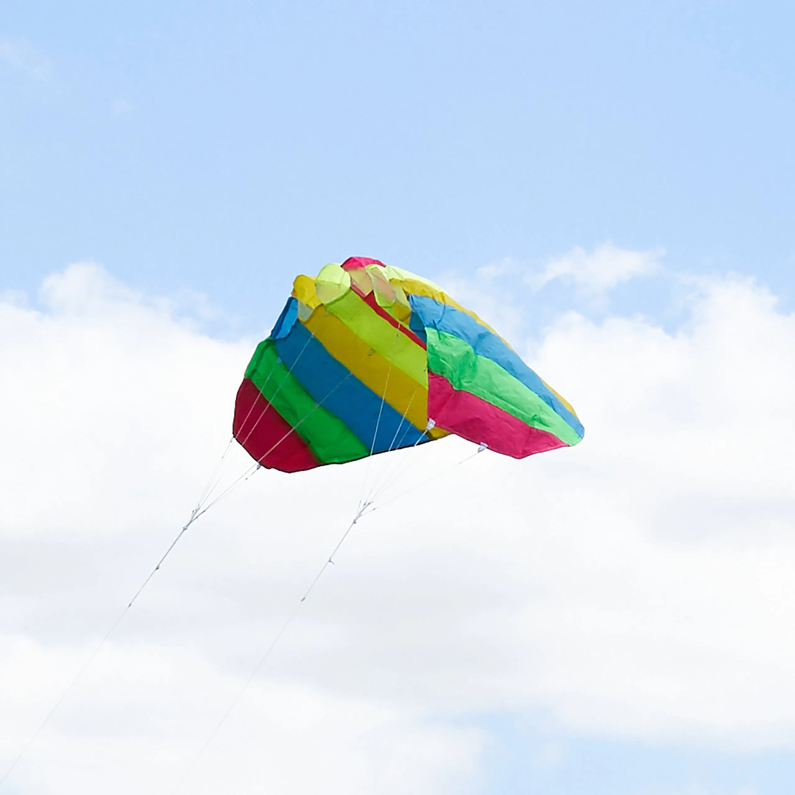 Large Rainbow Stunt Parafoil Kite