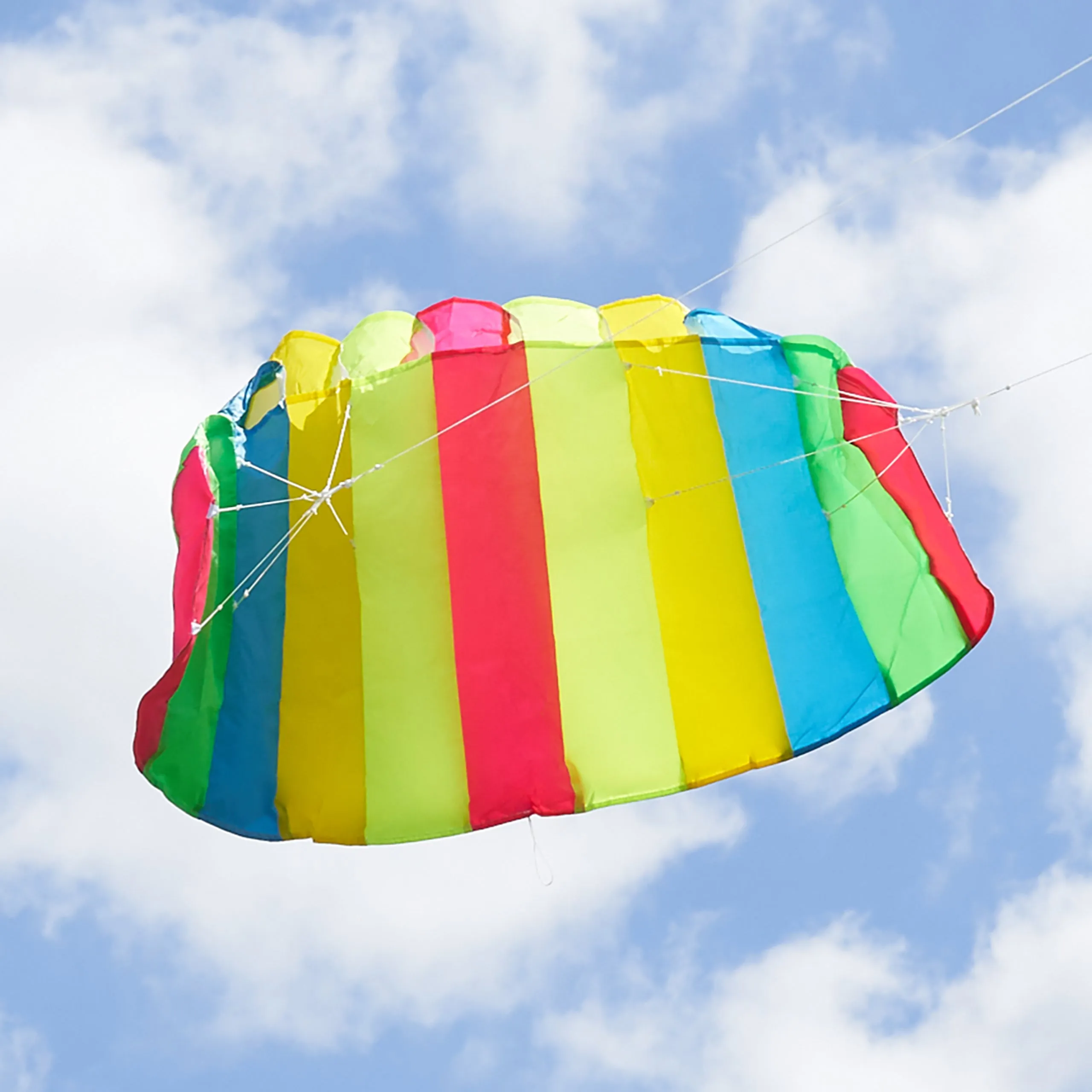 Large Rainbow Stunt Parafoil Kite