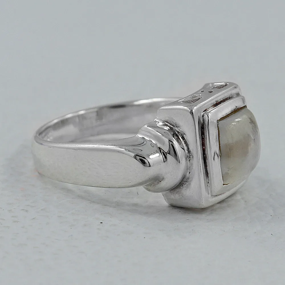 Larimar Gemstone Designer Silver Ring