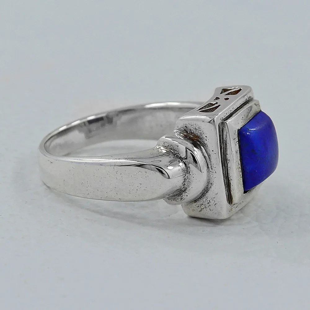 Larimar Gemstone Designer Silver Ring