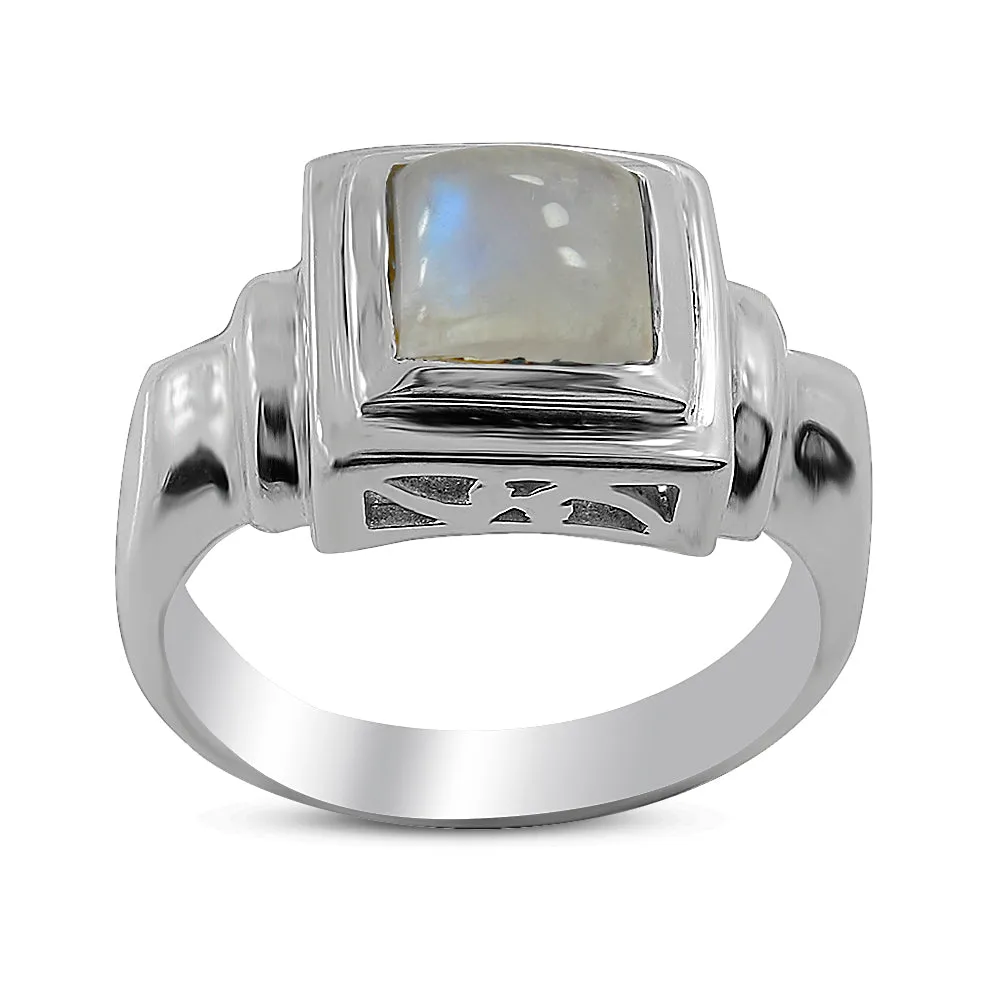 Larimar Gemstone Designer Silver Ring