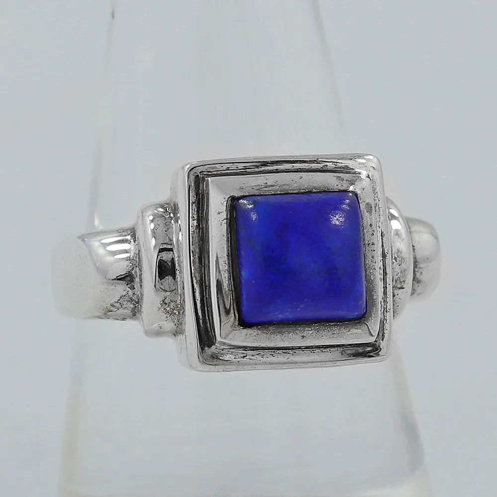 Larimar Gemstone Designer Silver Ring