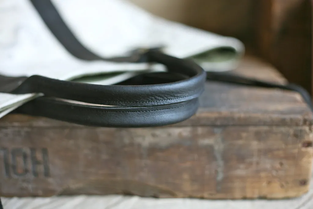 Leather Bottomed 1950's era Canvas Weekend Bag - SOLD